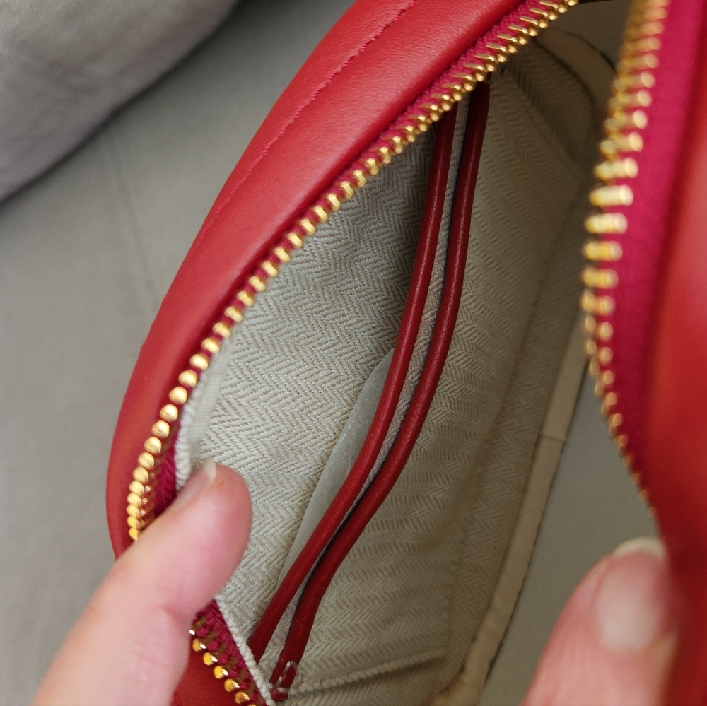 Tory Burch Kira Chevron Camera Bag ~REDSTONE **NEW - Picture 11 of 14